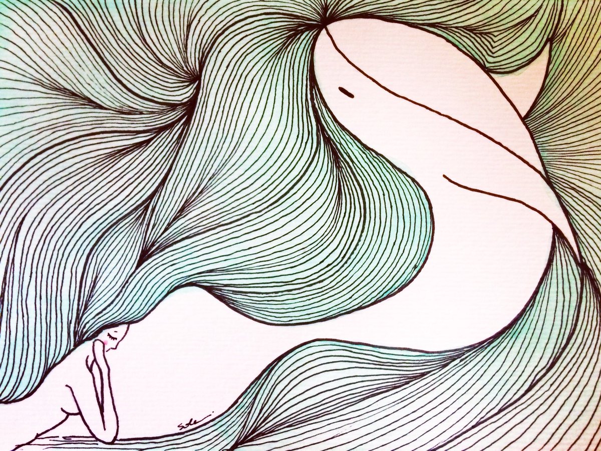SolDYVA's tweet photo. 12/31 Ballena #inktober #inktiber2018 #jakeparker #teamMonoblock #plopgaleria #illustration #ilustracion #ilustracao #ballena #baleia #whale https://t.co/RSBOYW8l5m