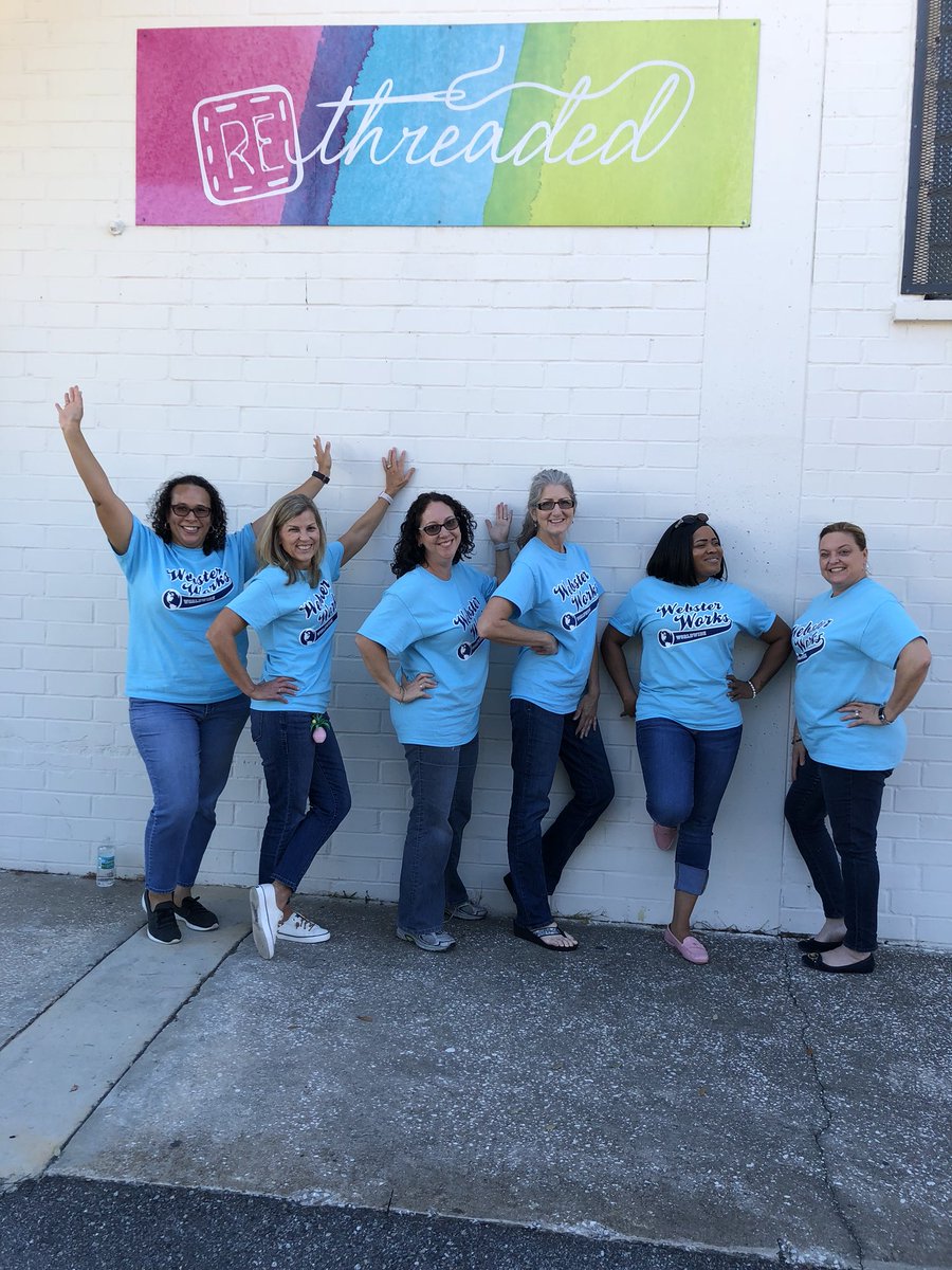 GrantConsultJax's tweet image. Team work makes the dream work. #communitycares #Rethreaded #WebsterWorks #WebsterUniversity_Jacksonville #GorlokPride