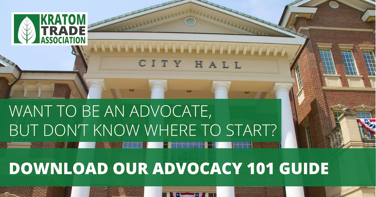 KratomTrade's tweet photo. Elected officials rely on the media and lobbyists to make decisions—but research shows that in-person meetings with constituents can have an even more powerful influence on their decision-making. Download the #ProtectKratom lobby guide now! https://t.co/EjgS5uHXdC https://t.co/uji4vpOKhD