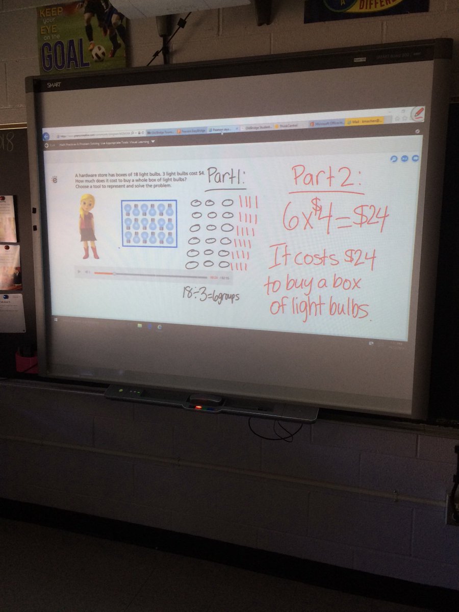 mrskmach's tweet photo. Oh you know... just multiplying and dividing with our Visual Learning video. #envisions2.0 @coopthecrab https://t.co/AmLYbqh6s6