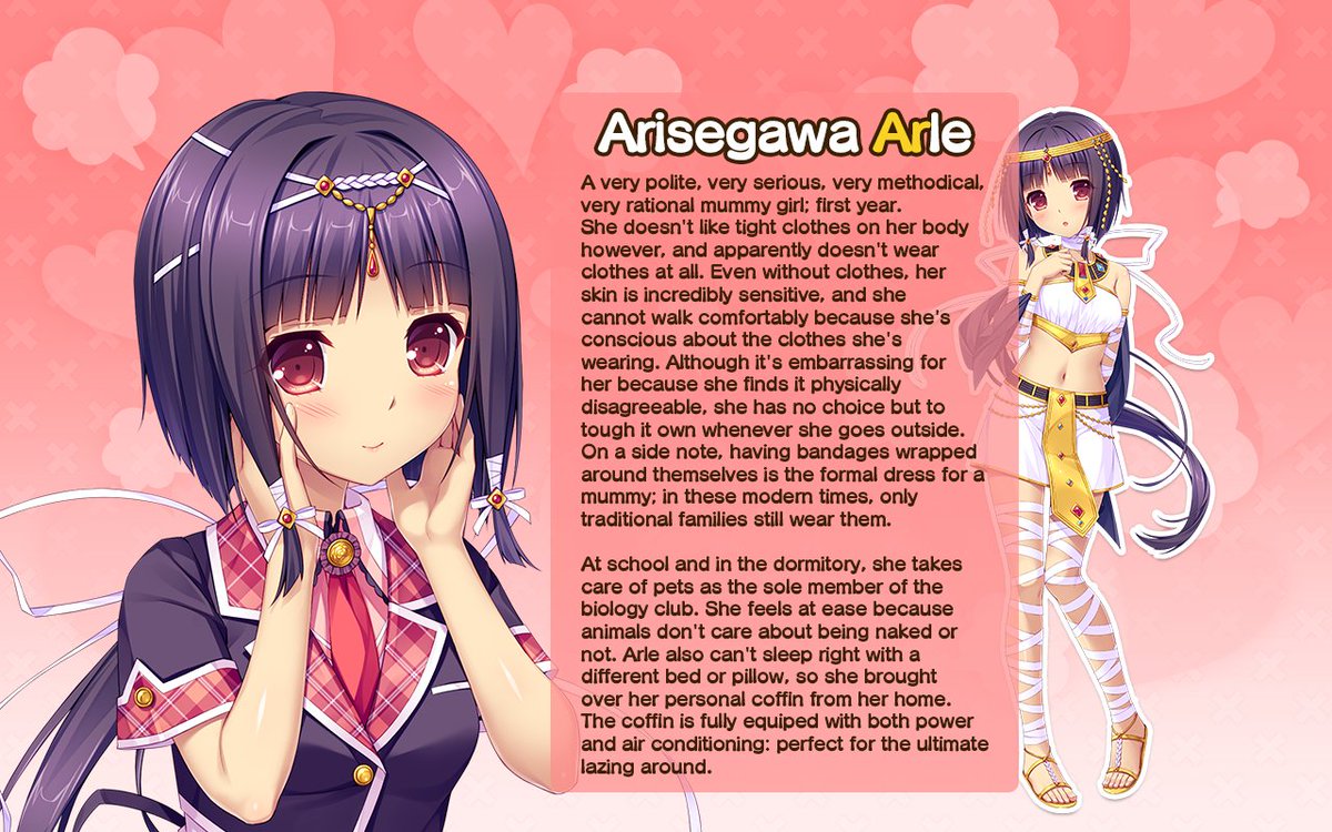 Sekai Project On Twitter It S Time To Introduce A New Ditzy Demon Today We Have Arle The Mummy Girl Who Hates Tight Clothes Animals Don T Have To Wear Clothes So Why Can T