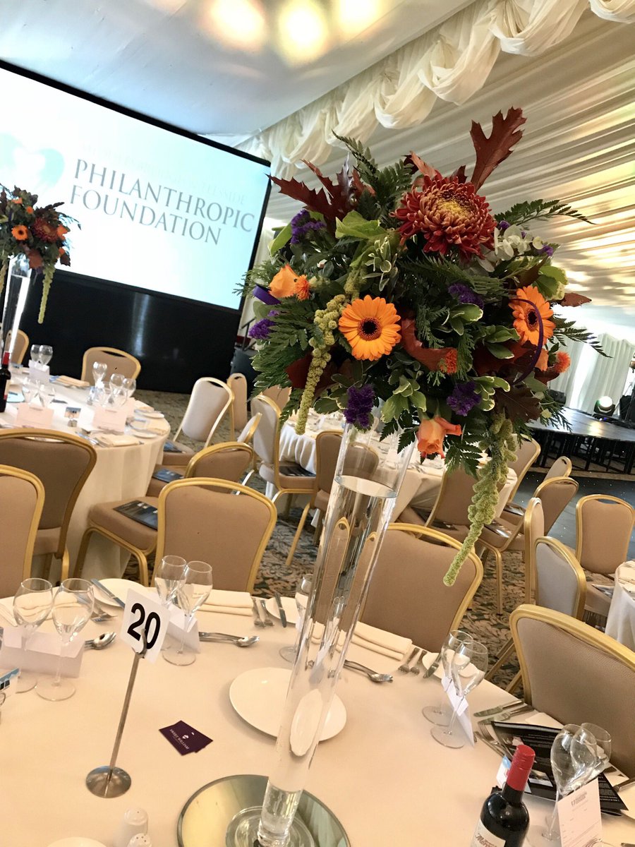 SWfloral's tweet photo. 55 Tables Dressed In Beautiful Autumnal Colours Tonight For @teessidecharity Annual Dinner 2018 🧡
#northeastflorist #floraldesign #swfloral https://t.co/bPl37F4M5D