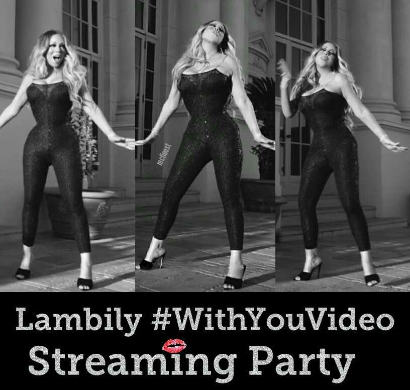 mc_finest1's tweet photo. @MariahCarey @Vevo #WithYouVideo streaming Party currently underway ππ please join the #Lambily! https://t.co/22LAn4wh11