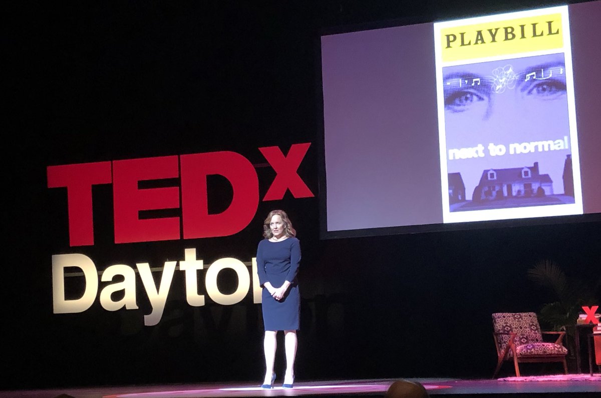 Tony winning actress bringing the musical magic to @tedxdayton. @ripleytheband #tedxdayton2018