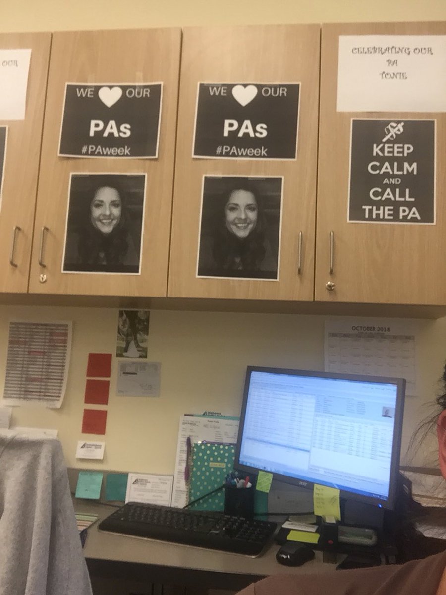 mrogersmd's tweet photo. Happy PA Week to the one and only T. Love, PA Extraordinaire. Thanks for going above and beyond every day - we couldn’t do it without you! #orthoalabama #PAWeek2018 https://t.co/ThOdyXb9AC
