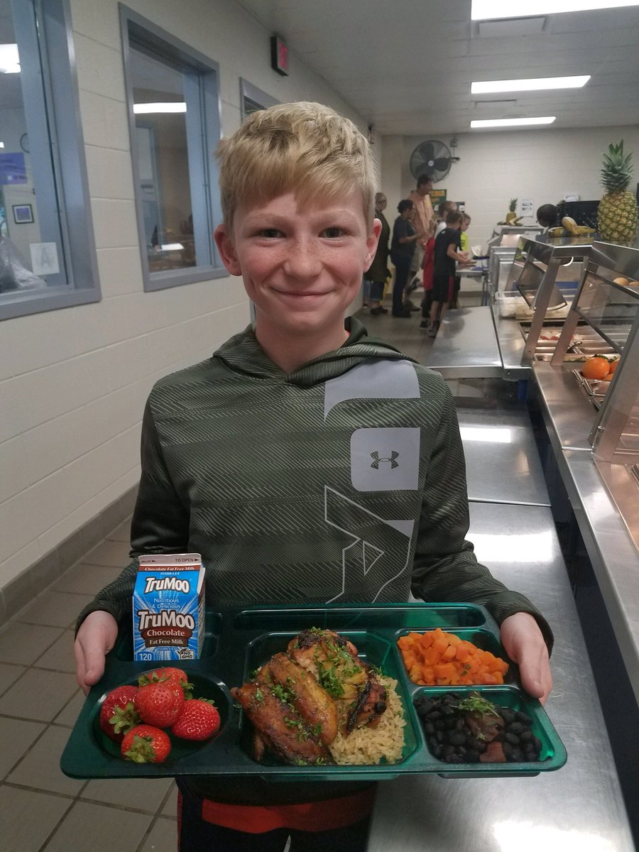 SchoolFoodRocks's tweet photo. Jamaican Jerk Chicken and Plantains, another outstanding lunch at Greenbrier elementary today. https://t.co/PPBSX0nwlD