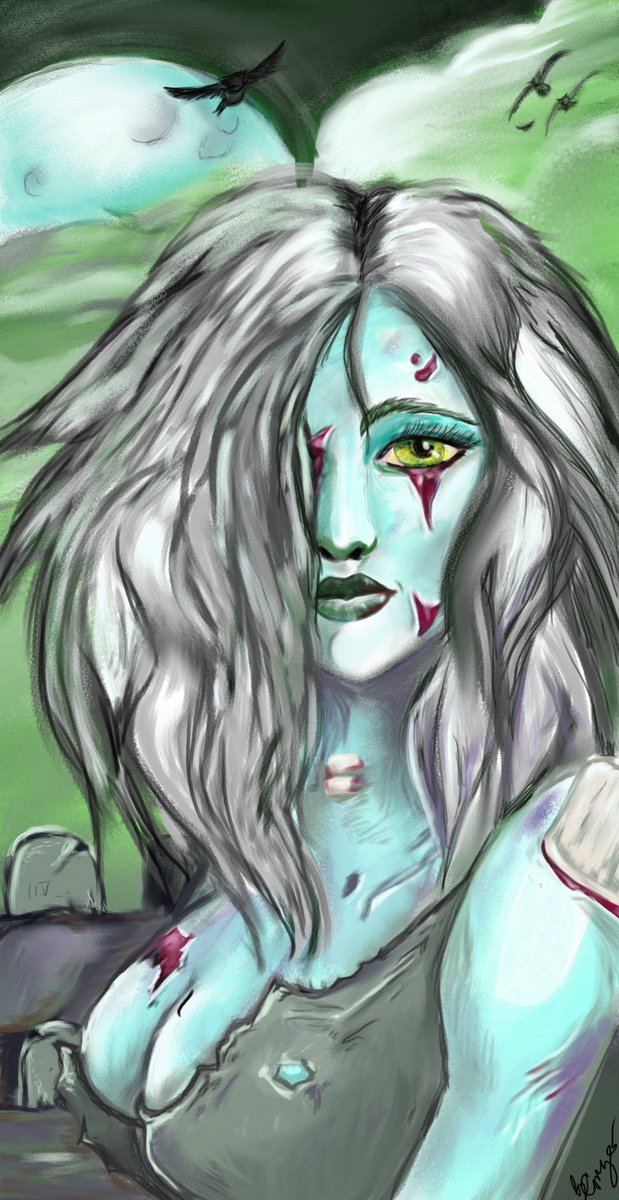 Betaginger1's tweet photo. Forsaken Girl.  Limited edition Halloween print.  Prints for sale in limited Quanitites. Numbered signed and mailed to you! Happy Halloween! Print retired November 1st. #limitededition #limited #forsaken #Zombies #zombiegirl #Halloween #digitalart https://t.co/Xj9XizZN1p