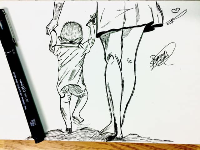 RonniiElsayed's tweet photo. #Day9
#precious ⚡️
#ink
#inktober
#iktober2018 https://t.co/hpsxv1RbCF