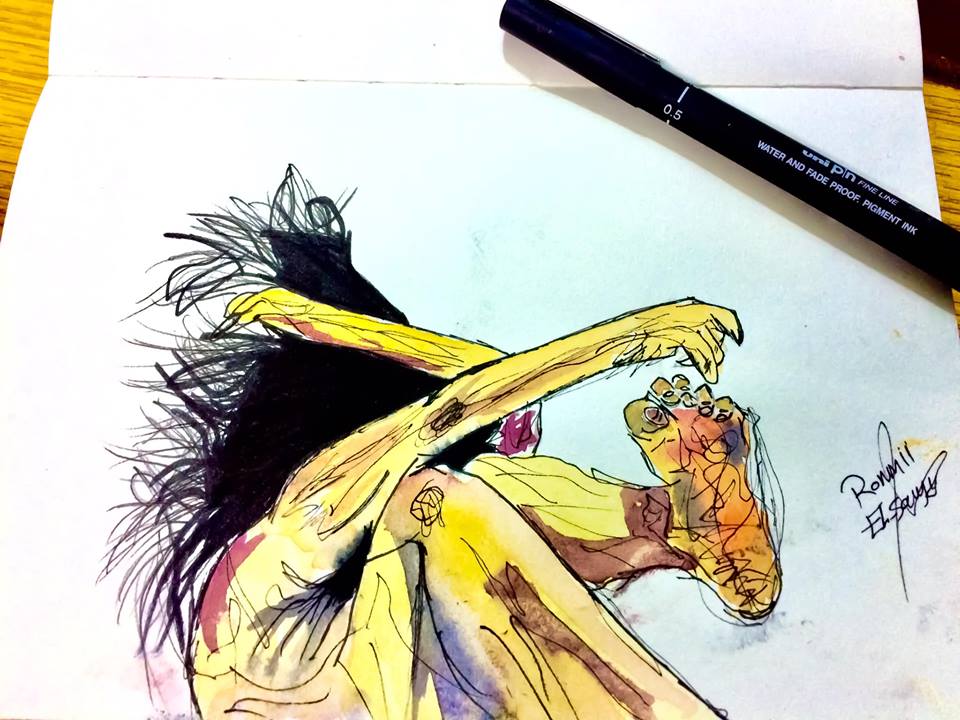 RonniiElsayed's tweet photo. #Day11
#cruel 
#ink
#inktober
#iktober2018 https://t.co/KhoJsUziNB