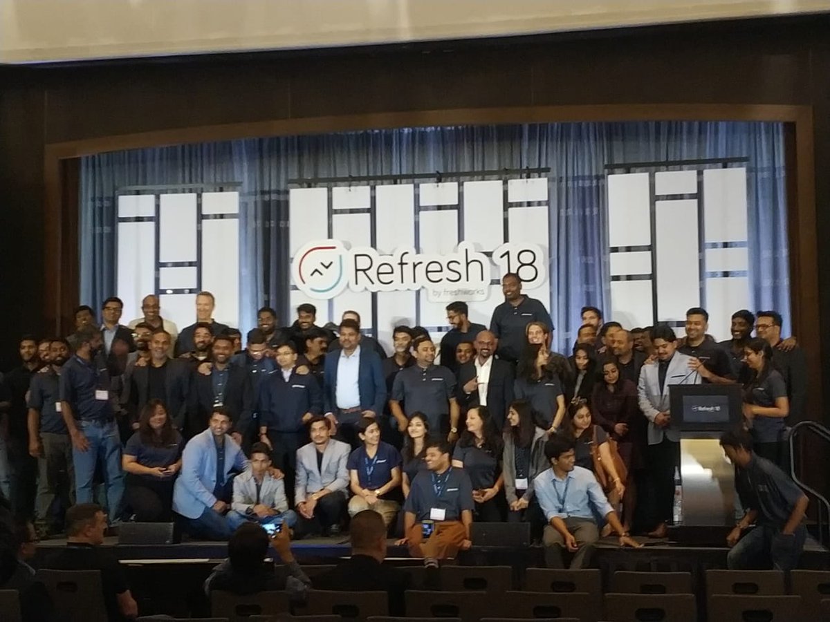 freshdesk's tweet photo. #Refresh18 - That's a wrap! What an ending it was, Day 2 was packed with more action-packed with amazing speakers like @BrentLeary, @adamchampy, @berkson0, @EscaladeSports, and @Randstad_SR. 
Thank you to all our customers for coming to #Refresh18. https://t.co/M07j7H1F4Y