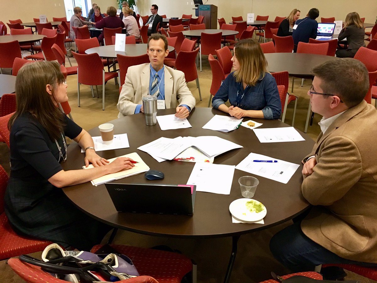 CREATEConsort's tweet photo. Rounding out #createwm 2018 with round tables! @CREATEConsort @MissWilson3 @ajcoombs13 https://t.co/sDv8m2K4Hl