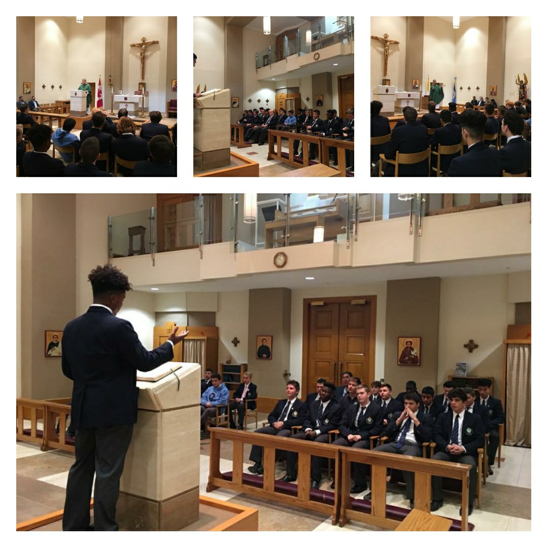 <a href="/KerryBluesFTB/">St. Mike's Football</a> celebrate team mass in preparation for Battle of the Blues vs UCC blues <a href="/SMCS1852/">St. Michael's C.S.</a> #KB4L