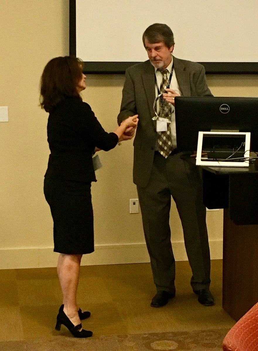 CREATEConsort's tweet photo. Recognizing work of @doug4CREATE as past president and welcoming Susan Colby @AppstateRCOE as president! #createwm 2018 @CREATEConsort https://t.co/gqumzl4MhJ