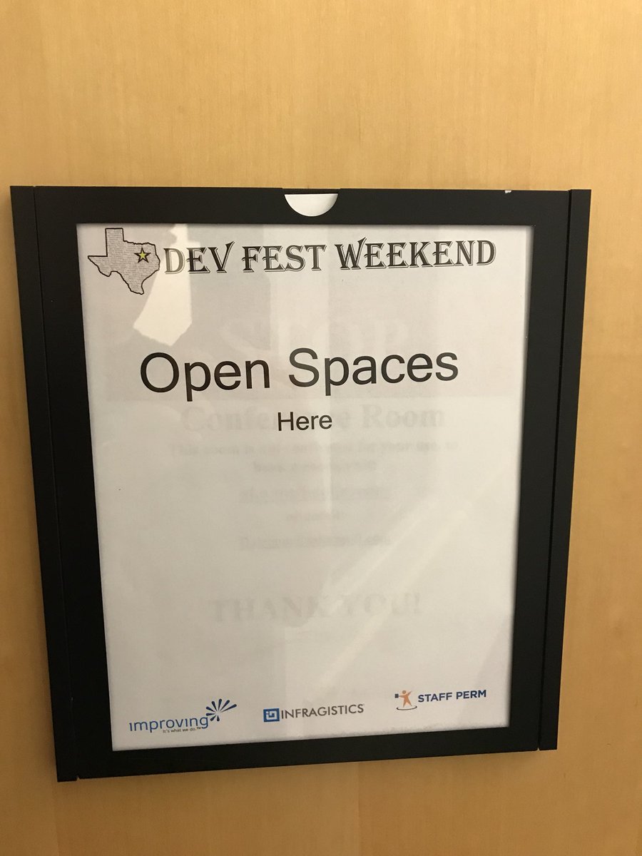 DevFestWeekend's tweet image. Open Spaces will be open for business starting tomorrow! #DevFestWeekend2018