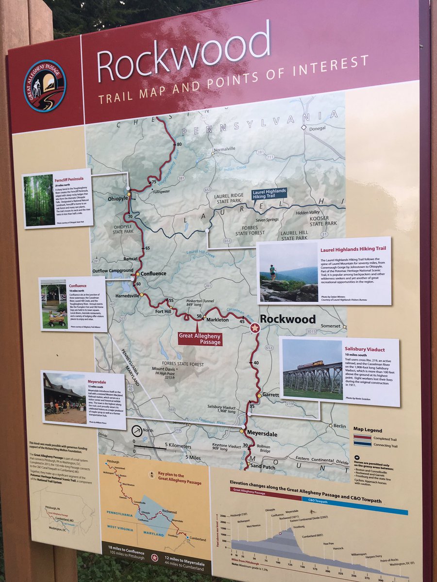 MeehanEDU's tweet photo. Started from the bottom, now we’re here. Hello from Rockwood, Pennsylvania . 44 miles down. 106 miles to go! @brice78 @erusso78 @DerekLong929 #gaptrailrelay #GAPRelay #teachrunrepeat https://t.co/Op5R9lXOnF