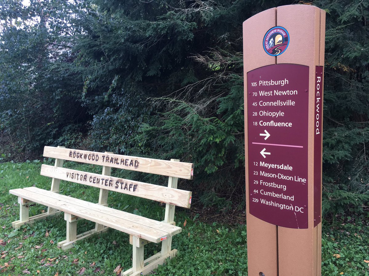 MeehanEDU's tweet photo. Started from the bottom, now we’re here. Hello from Rockwood, Pennsylvania . 44 miles down. 106 miles to go! @brice78 @erusso78 @DerekLong929 #gaptrailrelay #GAPRelay #teachrunrepeat https://t.co/Op5R9lXOnF