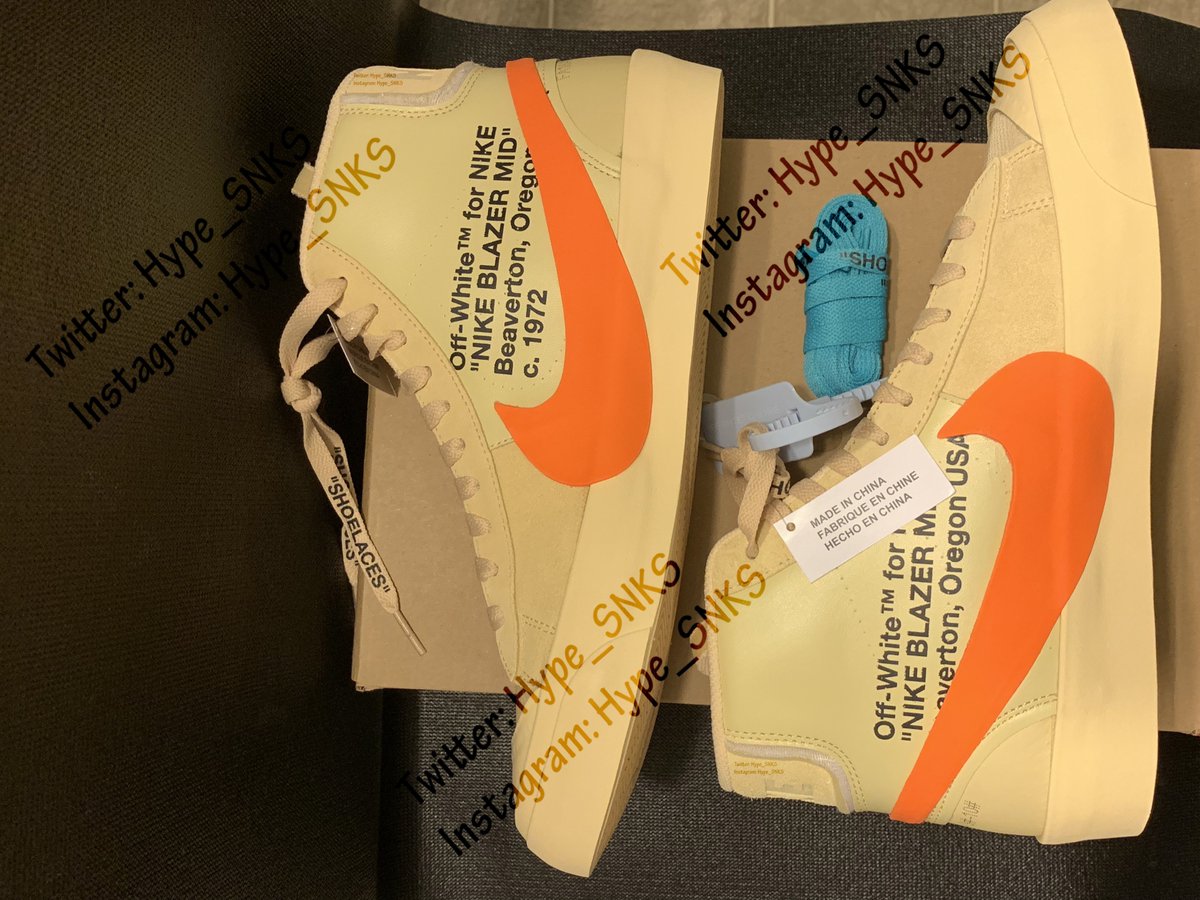 Hype_SNKS's tweet photo. Size 10 Off-White Nike Blazer Mid "All Hallows Eve" for sale Deadstock. $1k shipped OBO DMs open for more info. #OffWhite #HallowsEve #KOTD #Hypebeast #Nike  #NiceKicks #Supreme #highsnobiety #ComplexKicks #Hype #Deadstock #Chicago #NCAT #UNCG #WSSU #HypeSNKS #ATL #Halloween #SNS https://t.co/BHYvB04Oxf