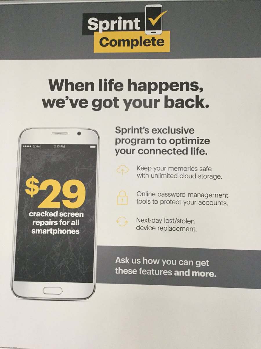 Sprint (@soceanside1) on Twitter photo Donโt forget to leave with your phone protected with #SprintComplete keep you safe and secured <a href="/KristianAllos/">Kristian Allos</a> <a href="/DannyIsho/">Danny Isho</a> Donโt forget to leave with your phone protected with #SprintComplete keep you safe and secured <a href="/KristianAllos/">Kristian Allos</a> <a href="/DannyIsho/">Danny Isho</a>