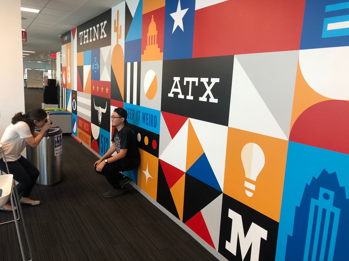 LazzaroChris's tweet image. Great event with Austin&apos;s #ibmcloudgarage - lunch with new team members, taking pics for the wall, and having a retro on #Culture