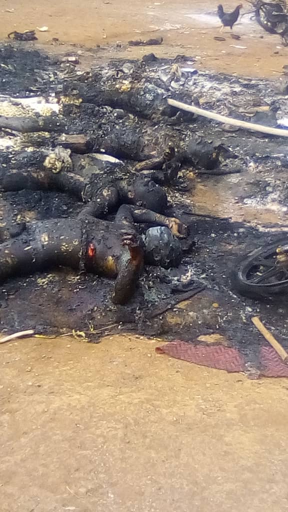 #Genocide in Babessi Ndop #SouthernCameroons today.

Civilians killed and burnt by #PaulBiya Soldiers of #Cameroon.

This is new #Rwanda.
<a href="/eu_eeas/">European External Action Service - EEAS 🇪🇺</a>
<a href="/SwedenUN/">SwedenUN 🇸🇪</a> <a href="/NLatUN/">Broken link hijacking POC</a> <a href="/USUN/">U.S. Mission to the UN</a> <a href="/FinlandUN/">Finland's Mission to the UN 🇫🇮🇺🇳</a> <a href="/nikkihaley/">Nikki Haley</a> <a href="/GCR2P/">GCR2P</a> <a href="/amnesty/">Amnesty International</a> <a href="/KvanOosterom/">Karel van Oosterom</a> <a href="/margotwallstrom/">Margot Wallström</a> <a href="/CanadaUN/">Canada Mission UN</a> <a href="/JustinTrudeau/">Justin Trudeau</a> <a href="/FedericaMog/">Federica Mogherini</a>