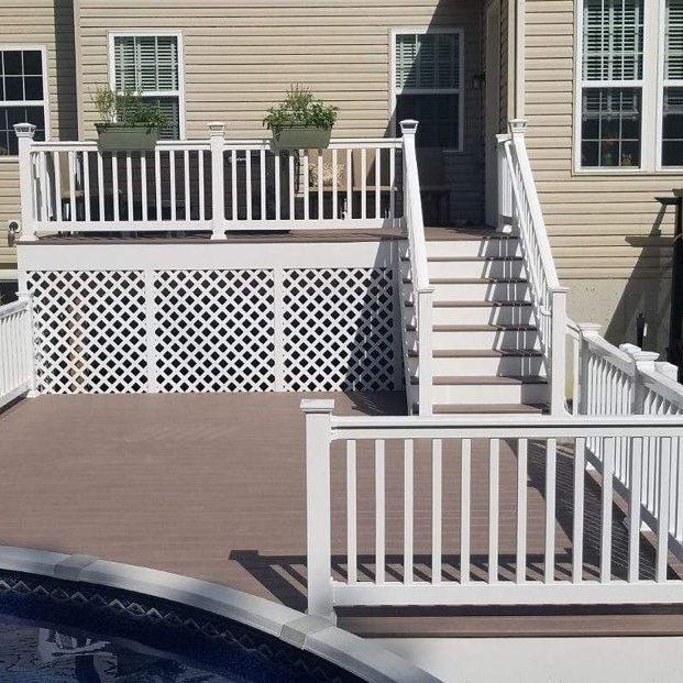 allvinylfence's tweet photo. Great looking backyard #deck and #patio. Wouldn't you love one too? Contact us at All Vinyl Fence today. https://t.co/QCSZwYEJ7e