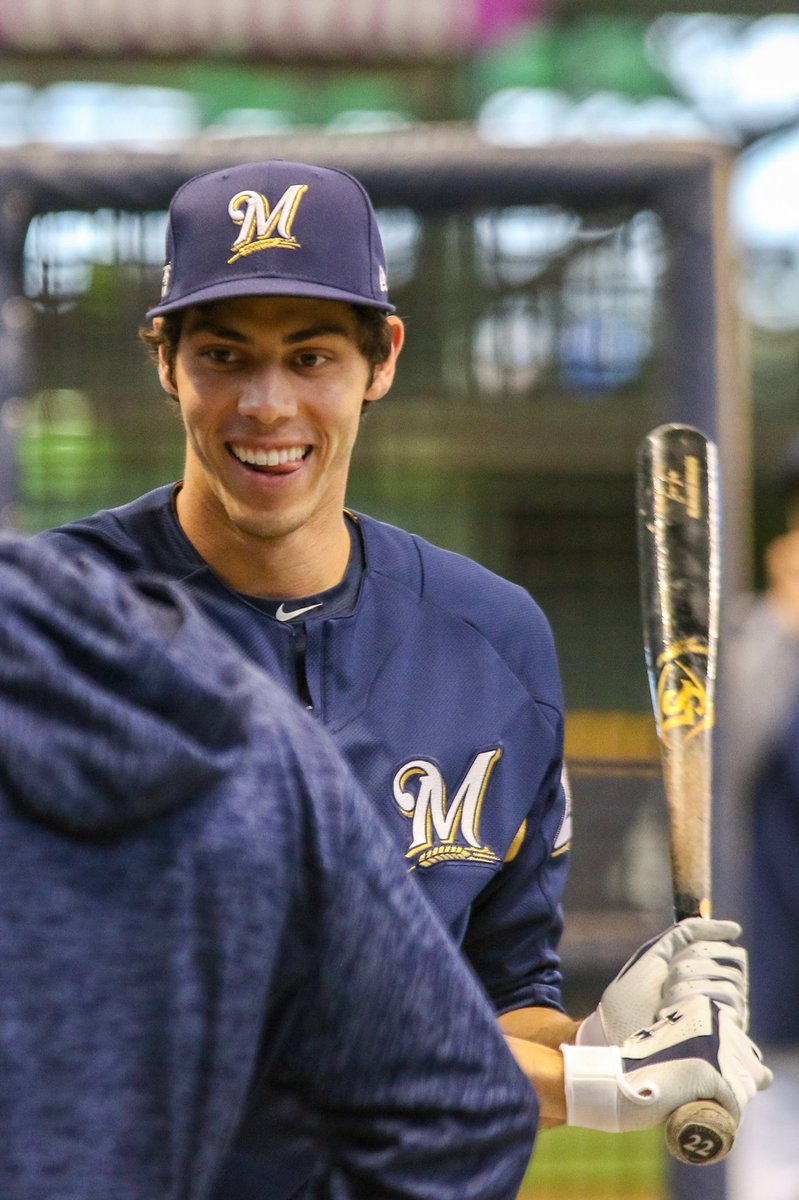 Brewers's tweet photo. Time for BP! #OurCrewOurOctober https://t.co/jwbwjuC1v8