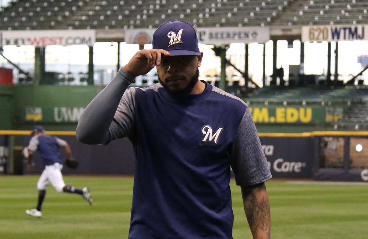 Brewers's tweet photo. Time for BP! #OurCrewOurOctober https://t.co/jwbwjuC1v8