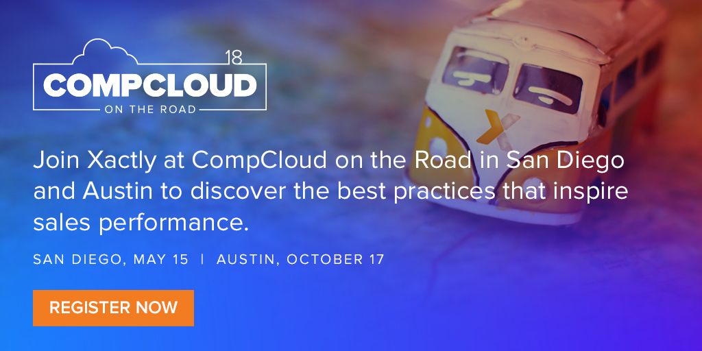Xactly's tweet photo. Join us at #CompCloud #Austin to hear more about our new #salesplanning capabilities as well as see the demo of our sales rep attrition algorithm! Register now: https://t.co/WqD3gwrLtL https://t.co/aiMkUhu7mY