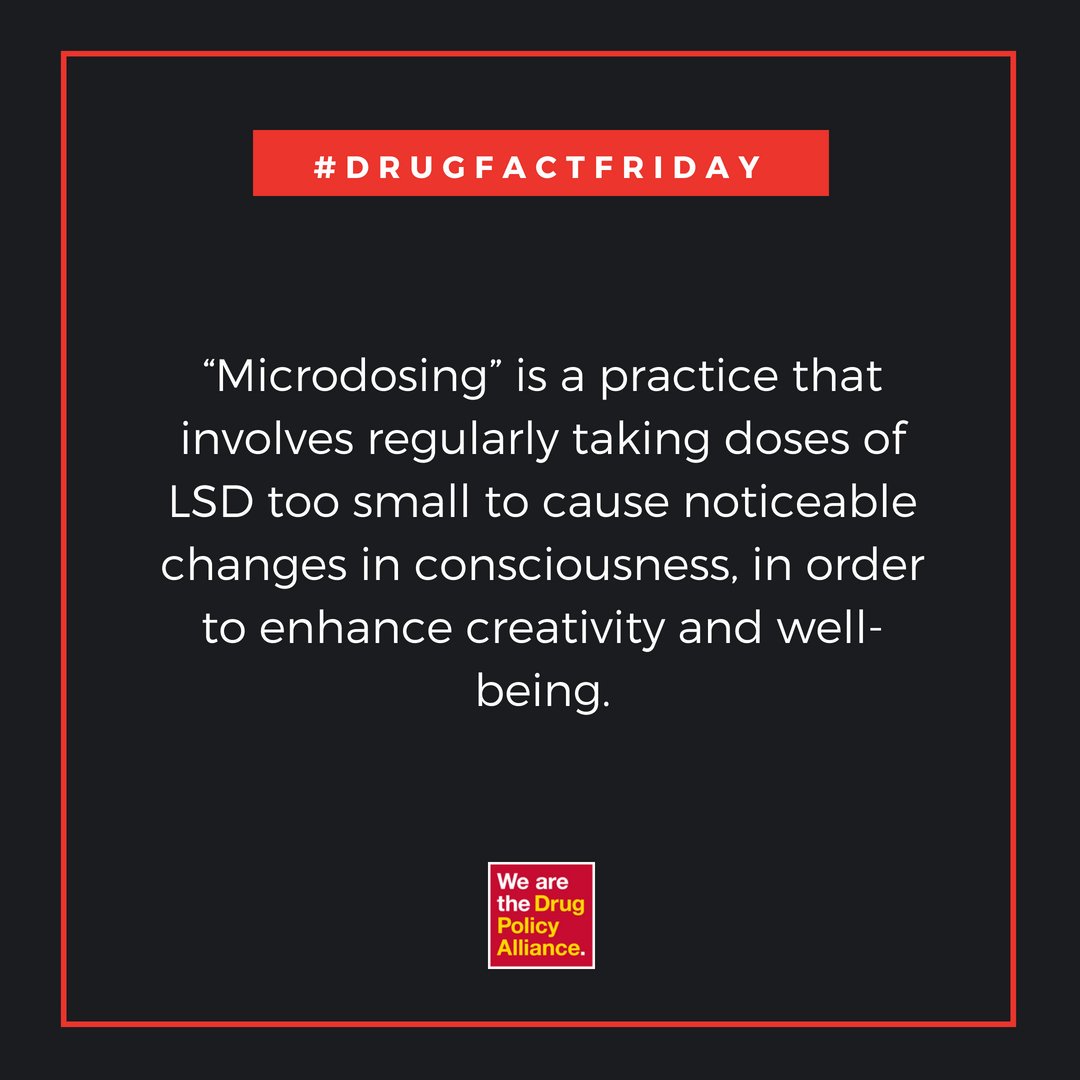 SaferPartying's tweet photo. #DrugFactFriday is back! Anecdotal and preliminary evidence shows that taking #LSD in low doses (a.k.a. "microdosing") can be used to enhance creativity and problem-solving. Learn more: https://t.co/F0YUB1bw2A https://t.co/ZhiPgiweOa