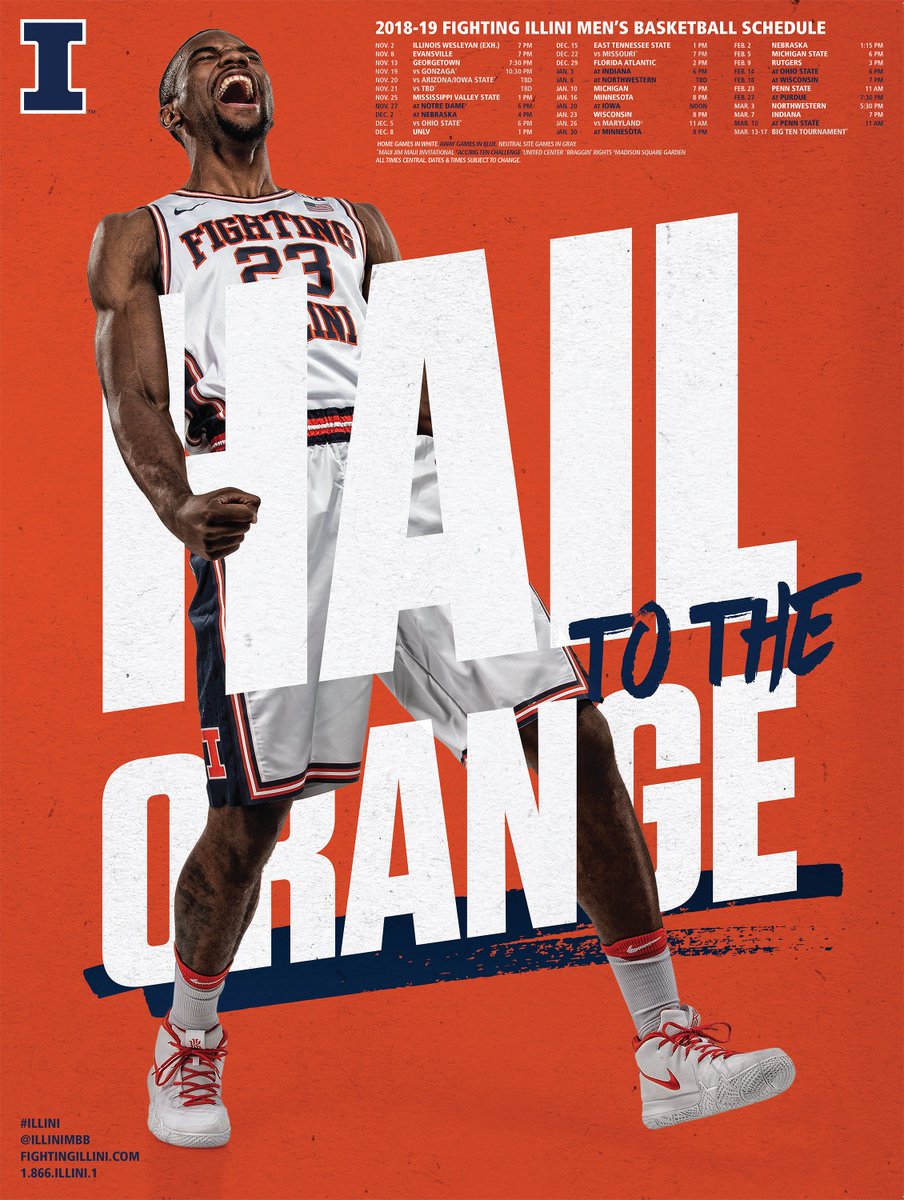 Illinois Basketball Schedule Men S Basketball Promotional Schedule