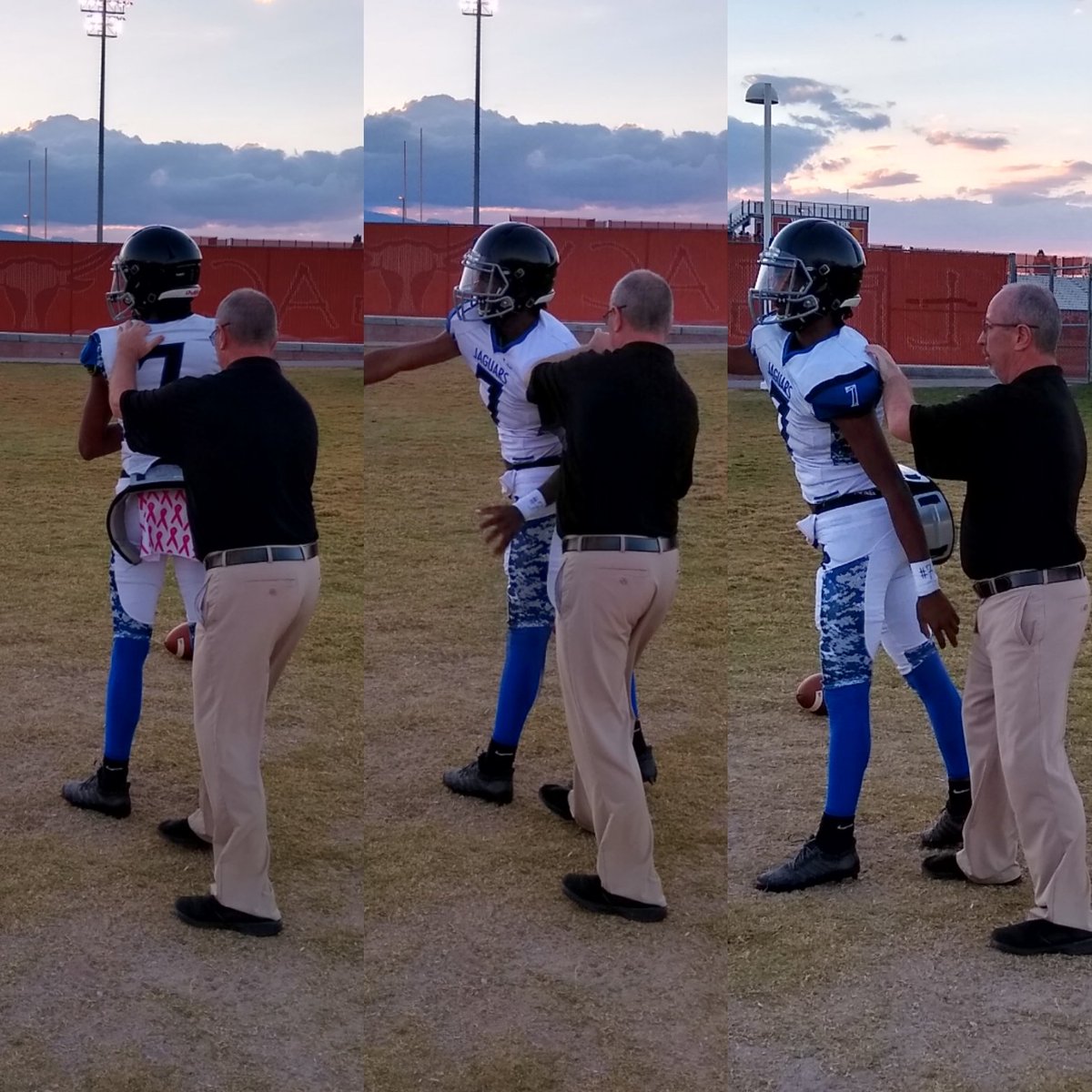 qbcoach_bell's tweet photo. Desert Pines 2022 QB Jordan Robinson getting tuned up before his JV game
@NFAcoach @quarterbackmag #quarterbackdevelopment #quarterbacktraining #buildingqbs #buildingleaders @702HSFB https://t.co/zG9wrII6O7