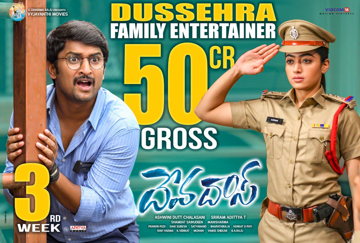 NaniFanForever's tweet photo. #DevaDas running successfully all over and enters into 3rd week...A Fun Bromance Dussehra Family Entertainer
@NameisNani https://t.co/WSWfKWdT3b