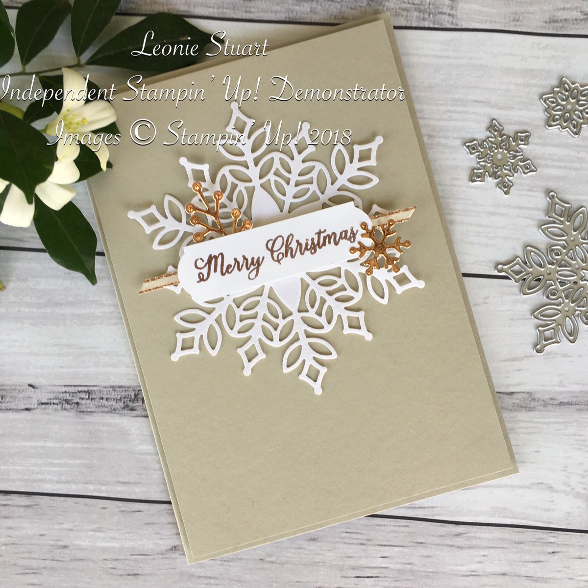 leonie_stuart's tweet photo. I love the Snowfall thinlits and this cute little snowflake is made out of gorgeous White Velvet Paper ���️ 
These items are going to be available from 1 - 30 November as part of the limited edition Snowflake Showcase. #stampinup #stampinupaustralia #stampinupdemonstrator https://t.co/grOqndmCgF