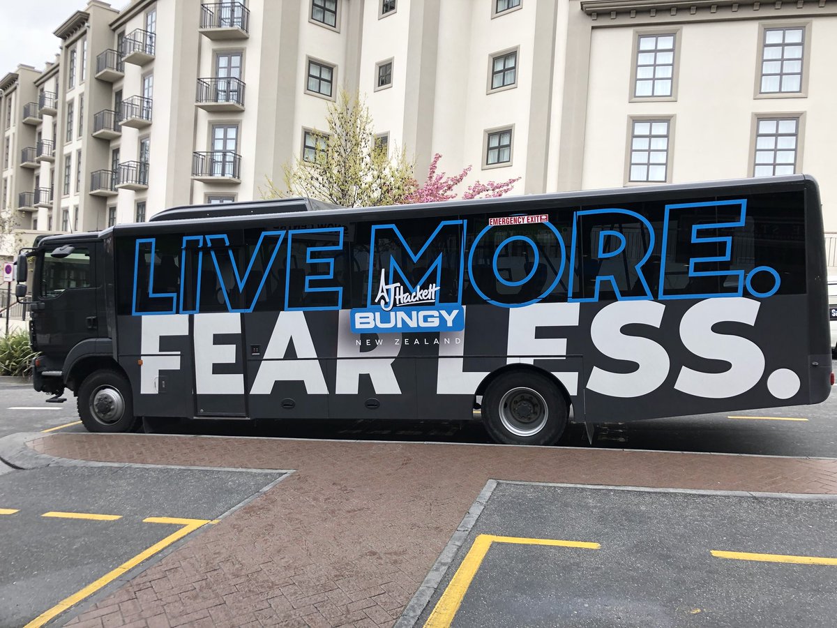 Aj Hackett Bungy New Zealand On Twitter Who Likes Our New Livemorefearless Branded Buses