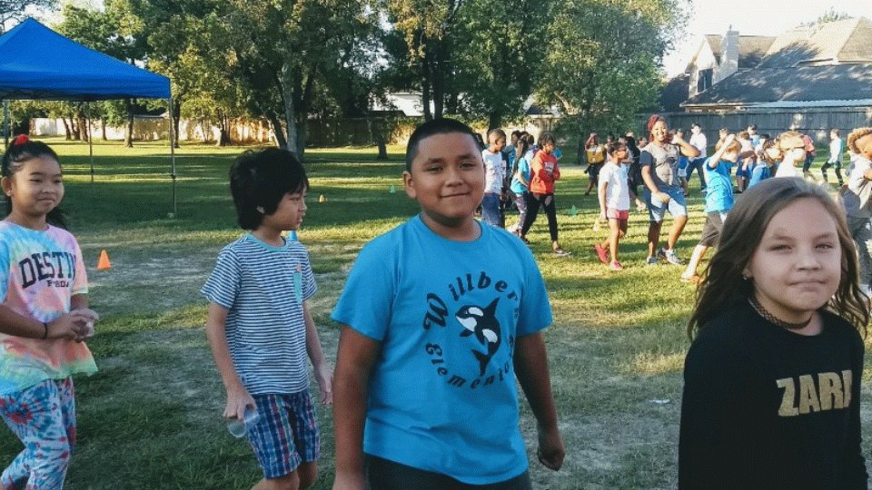 #BeWillbern getting warmed up for Fun Run