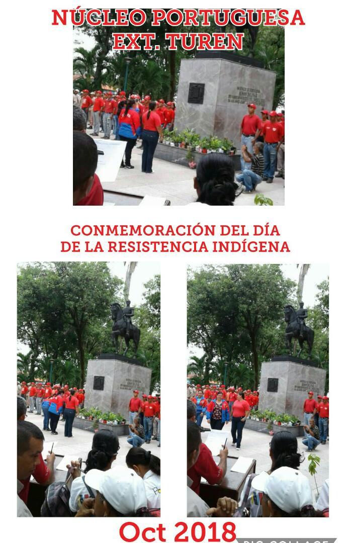 ROSELYBARAZARTE's tweet photo. Unefa Portuguesa presente, conmemoración 12 de octubre @Neriogalban1 @unefa_ve @angimorauseche https://t.co/XLbPR0Kz39