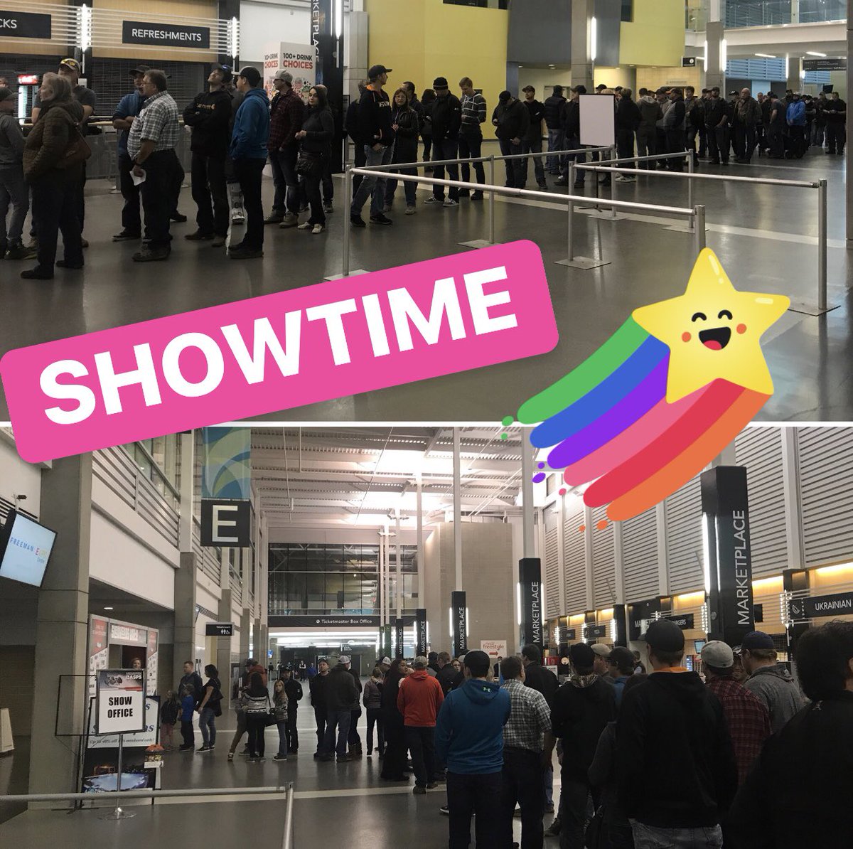 albertasledshow's tweet photo. It’s SHOWTIME!  We’re here until 10pm tonight. Sat 10-7. Sun 11-4 
#FridayMotivation #sledshowyeg #yegevents #Snowmobiles #yeg https://t.co/hIOgAcFuQo