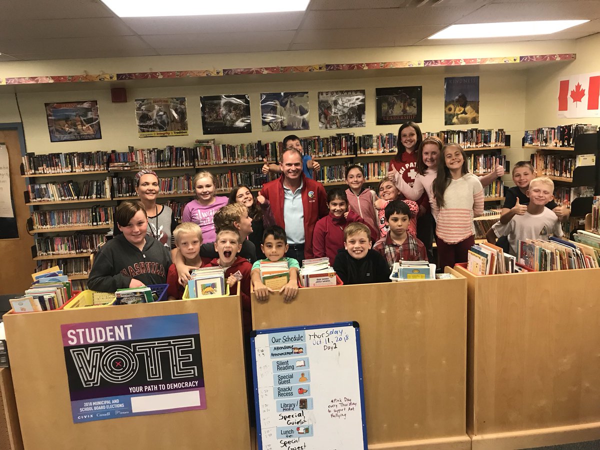 Great visit with grade5 students <a href="/nlo_scdsb/">New Lowell CentralPS</a> <a href="/SCDSB_Schools/">Simcoe County District School Board</a> questions on why I should be re-elected Mayor <a href="/Clearview_twp/">Clearview Township</a> #YouthVotesCount