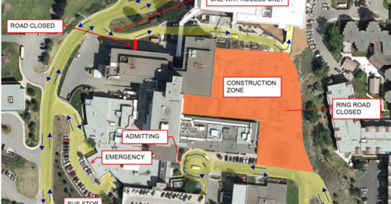 Traffic change at RIH as construction continues buff.ly/2A7j7kS #Kamloops https://t.co/UfSmiT2fix