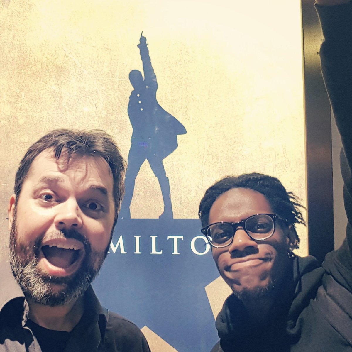 the_partyman's tweet photo. Not a bad October so far. Last week I got to sing songs with @Lin_Manuel at @janes_calamity, and tonight I got to see @HamiltonWestEnd for the 4th time!
#bitofamonth https://t.co/JPYh6tn28K