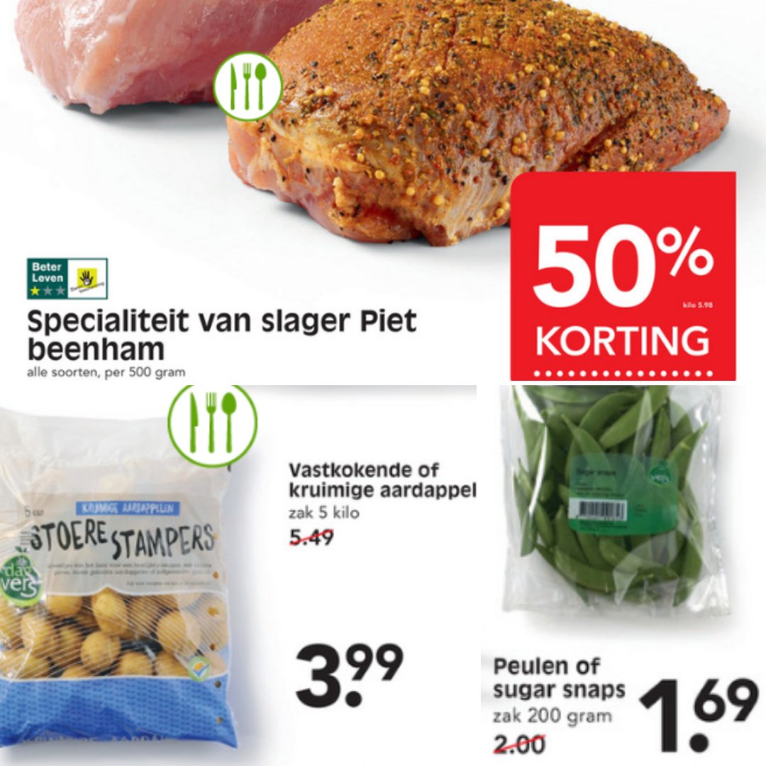 folderbode's tweet photo. Wij stelden ons zaterdagmenu samen uit de folder van Emté. Beenham met puree en peultjes, hmmm #menu #idee #zaterdag #emté #goedkoop #koken #folderbode #recept meer aanbiedingen vind je hier https://t.co/hkTbos2Kp9 https://t.co/09AuAfJcIB