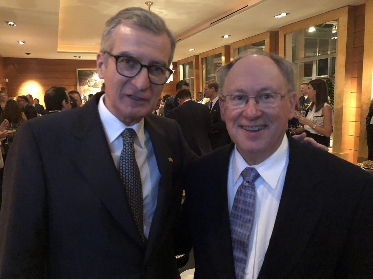 bevimporters's tweet photo. @SpainInTheUSA Ambassador Santiago Cabanas Ansorena meets with @bevimporters president Rob Tobiassen to celebrate National Day of Spain on the eve of Columbus Day. https://t.co/eWu2t0xMfr