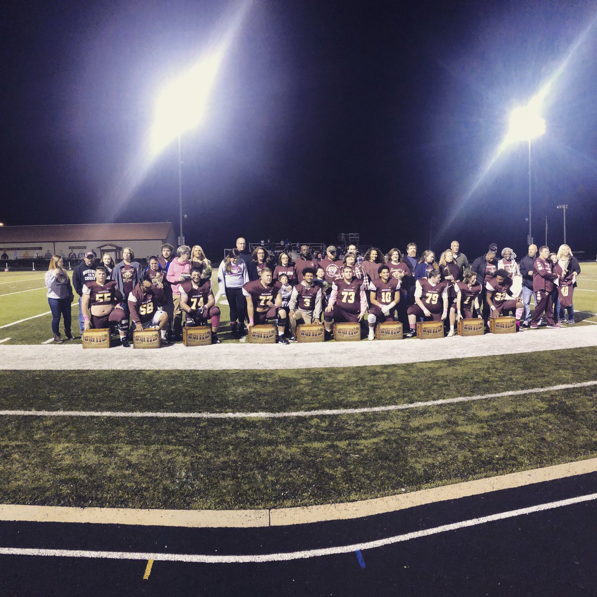 bourbon_high's tweet photo. Congratulations to our seniors: Max Hill, Christian Tolliver, Austin Penney, Dillon Jolly, Dalen Landrum, James Barnett, Robert Cox, Zach Lightner, Bryce Roy, CaMarr Myers and Daniel Frederick. Good luck in your future successes!! #gocolonels🏈 #seniornight🏈 https://t.co/hUz7jgNhiJ