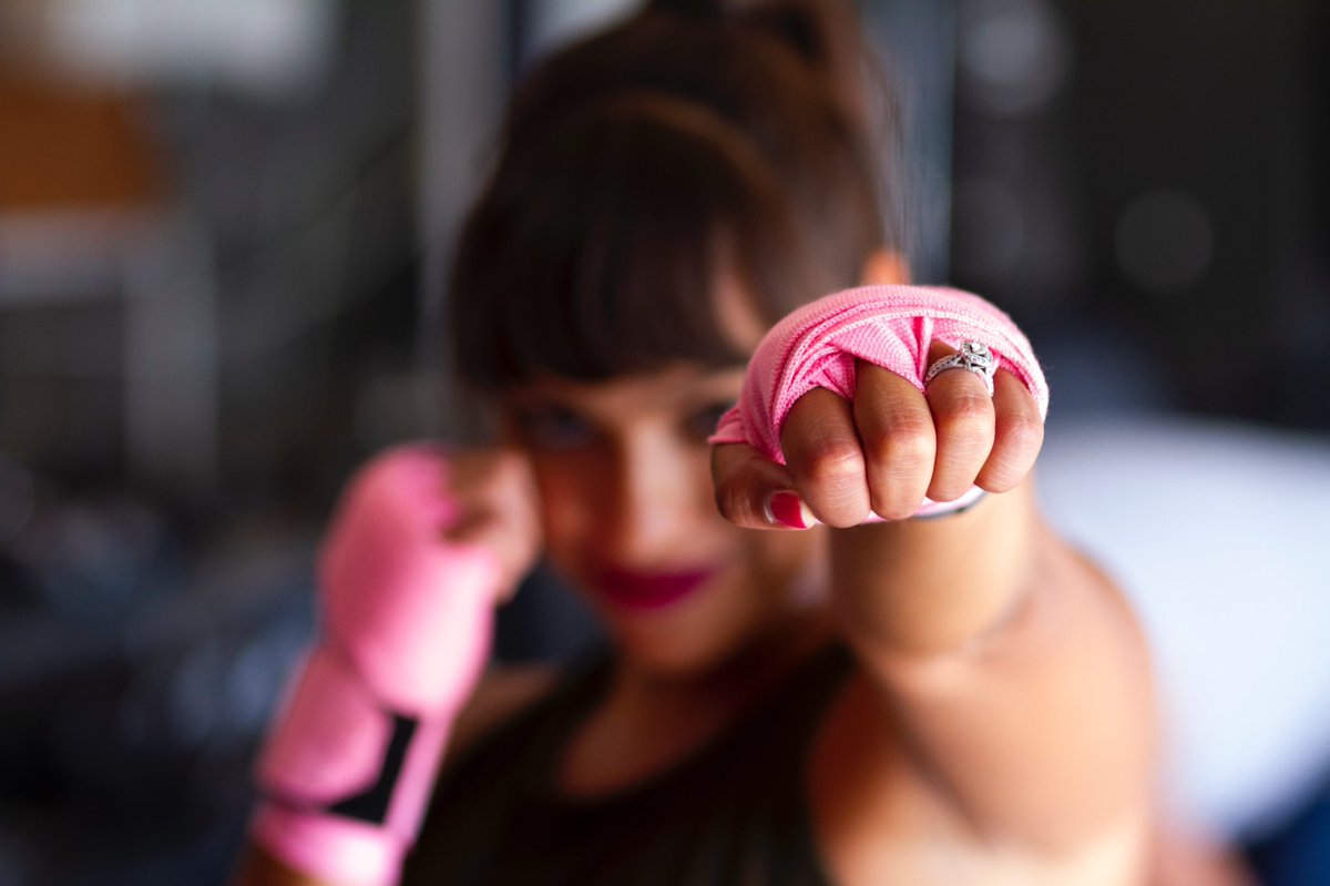 We don’t know how #strong we are until being strong is the only choice we have. 💪🏽🥊🥊 #fitocracy #breastcancerawareness #boxingworkout #breastcancerawarenessmonth #bcam #fightforacure #fightbreastcancer #fitnessapp #workoutapp #sheisstrong #fightlikeagirl fitocracy.com