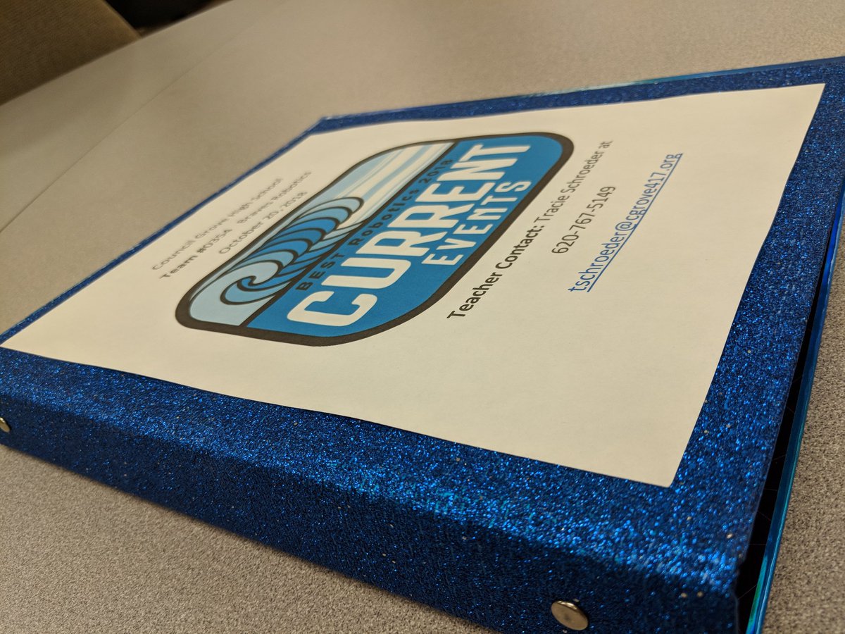 BravesBEST's tweet image. And there it is...Notebook 2018

#Thanks2BESTRobotics 
#kansasbest 
#CurrentEventsBESTRobotics 
#BESTRobotics25Years