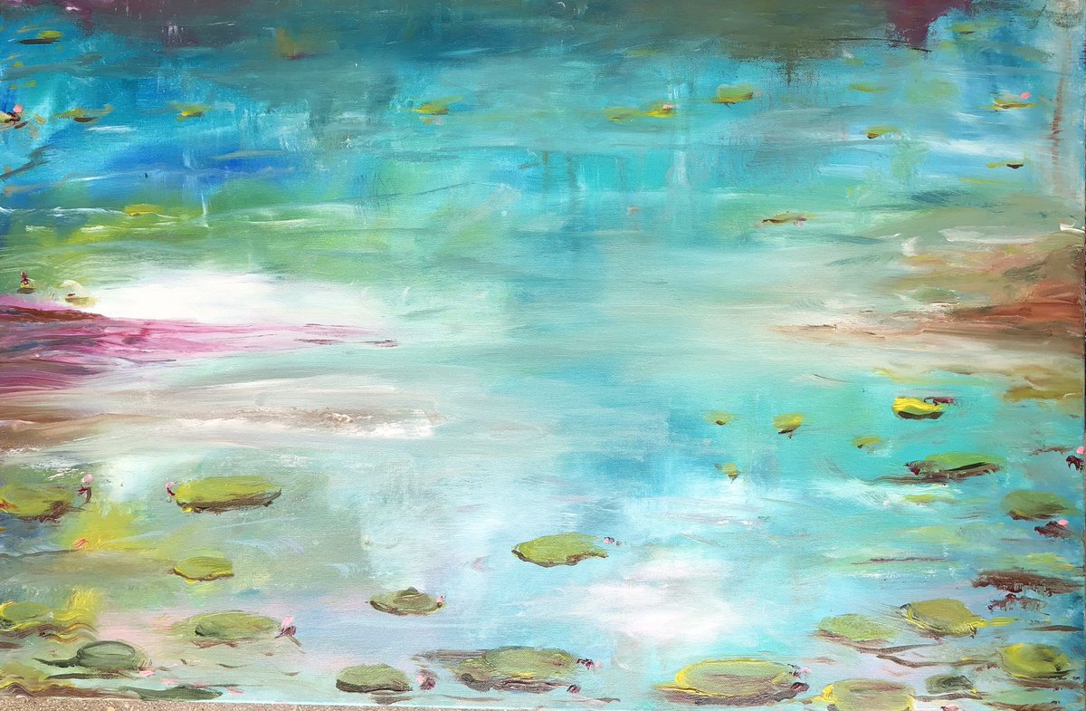 dixcreative's tweet photo. “Saturday by the pond” anyone can paint. Just try and never give up. That’s what I do. #art #australianartist #buyart #buyaustralianart #stevendix #artonline #perfectgift #abstractart #interiordesign #wallart #colour #livingartist #artcollector https://t.co/lDiQvHuKyJ https://t.co/5GbqMAHFme