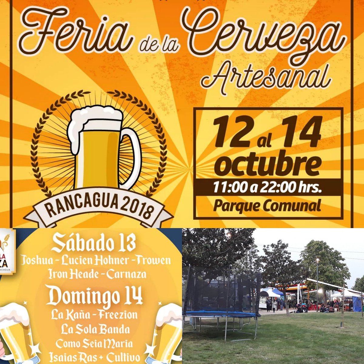 Mañana y el domingo  en el parque comunal!!! #rancagua #CHileLoHacemosTodos #foodtruck #FiestasRancagüinas #emporio18