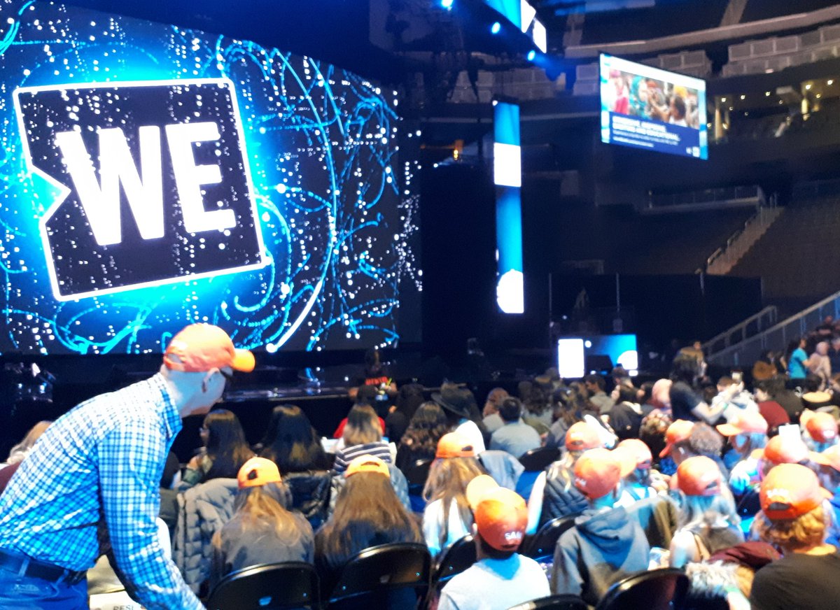 SAMSchool's tweet photo. A fantastic #wedayalberta, full of inspiration at Roger's Place with our SAM Me to We team! Our leaders and change makers are ready to #GETDOING this year! https://t.co/aqphRcksi0