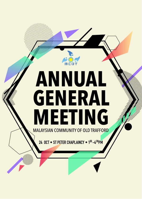 mcot_manchester's tweet photo. It’s the time of the year again. We’re going to have our Annual General Meeting in a week plus now! So, don’t forget to follow our FB group and also keep yourselves updated with the event. Just click the link below!

See you there!

https://t.co/ZqktDS2gvH https://t.co/HiDf703cEi