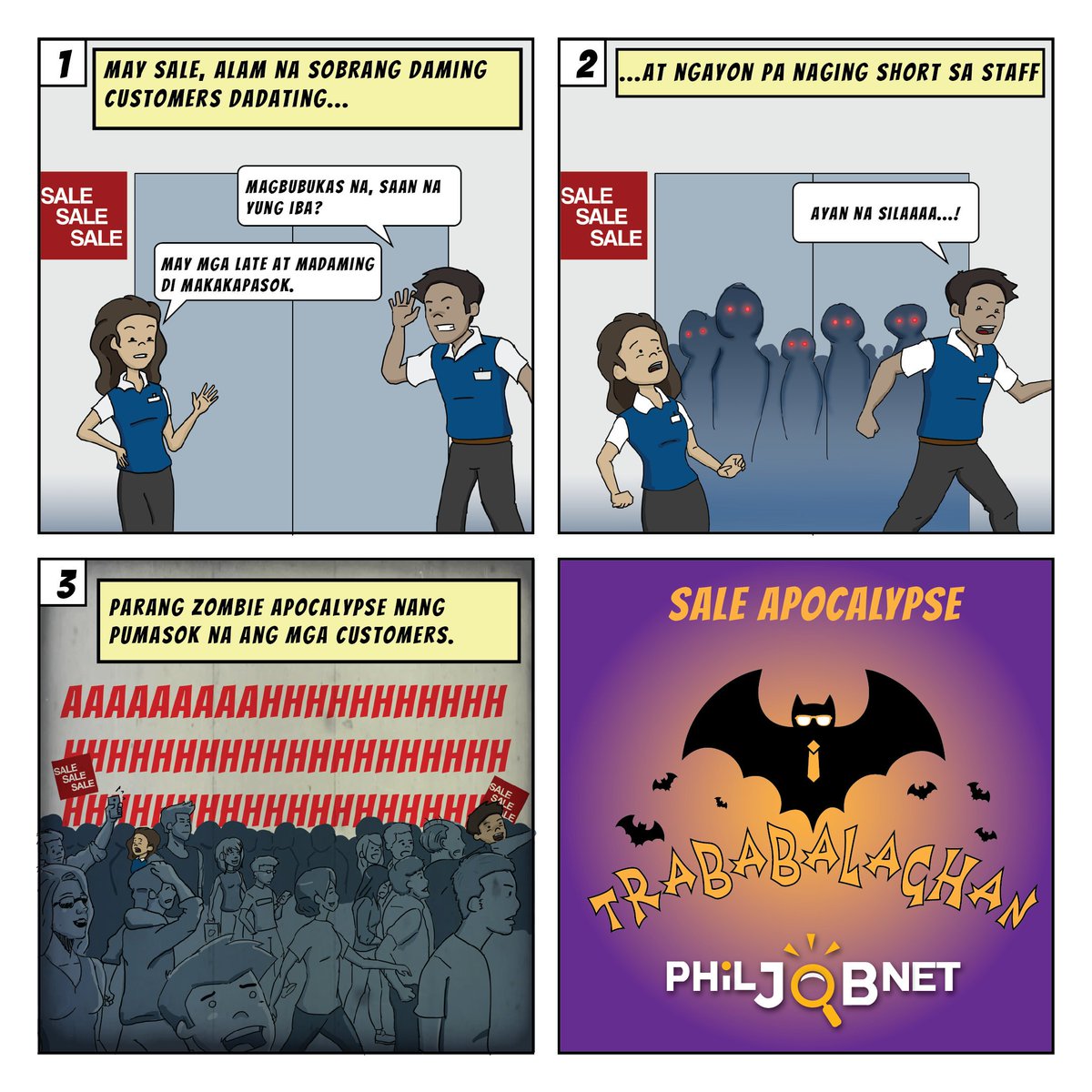 PhilJobNet's tweet image. Takot ka rin ba sa SALE? 🧟‍♀️🧟‍♂️😁
#Trababalaghan
#PhilJobNet